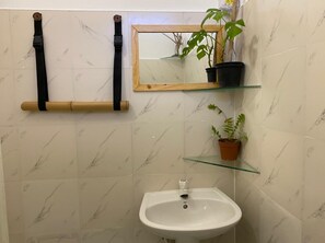 Shower, towels, soap, toilet paper - 4 BHK Garden Villa (Male)