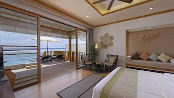 1 bedroom, desk, iron/ironing board, travel crib