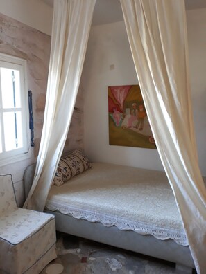 2 bedrooms, bed sheets - Traditional Stone House in Serene Village Ios, Cyclades  (Ios)