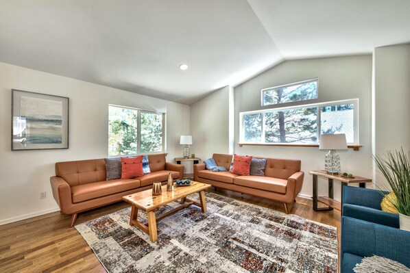 TV, fireplace, DVD player, streaming services