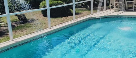A heated pool