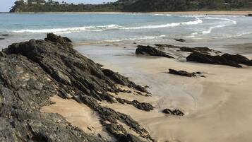 Tæt på stranden, liggestole