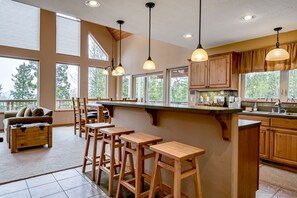 Interior - Ski-in/ski-out house with mountain view, gas fireplace, & wraparound deck (Angel Fire)