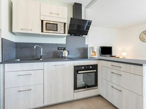 Microwave, oven, dishwasher, high chair