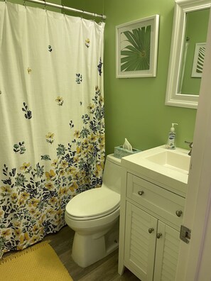 Combined shower/tub