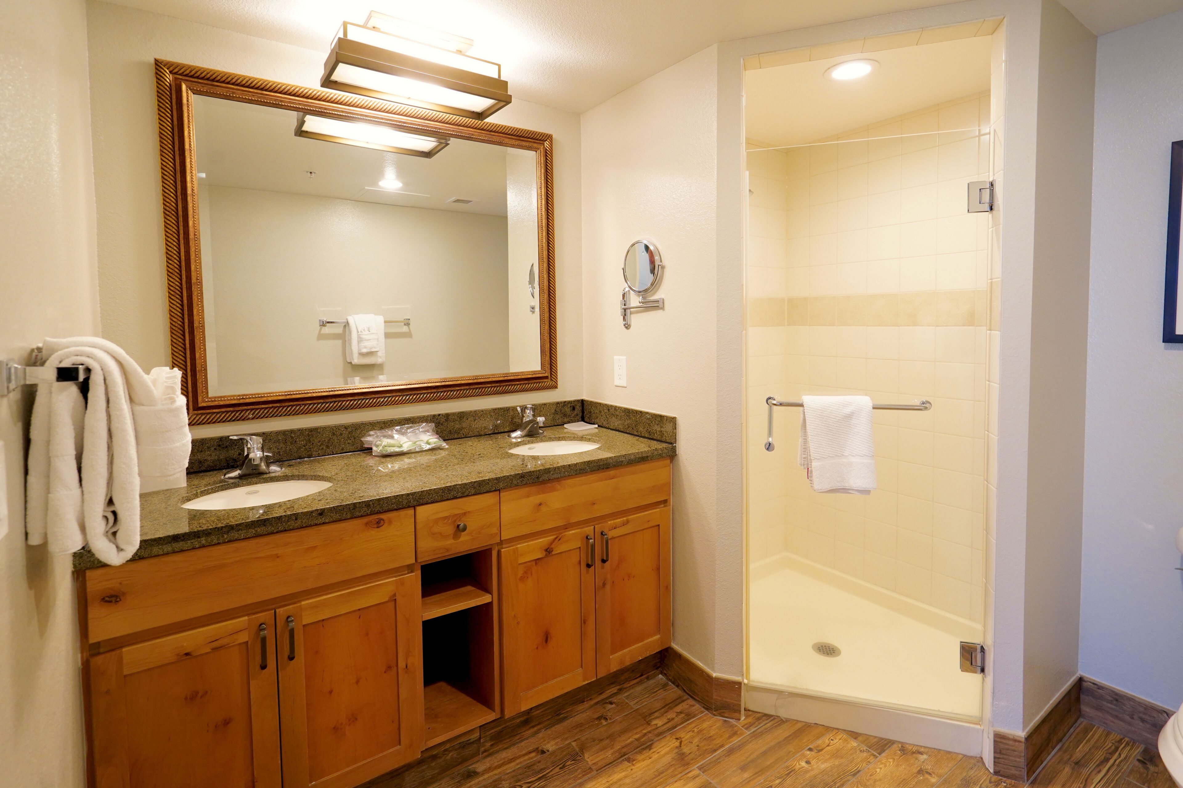 free toiletries, hair dryer, soap, shampoo