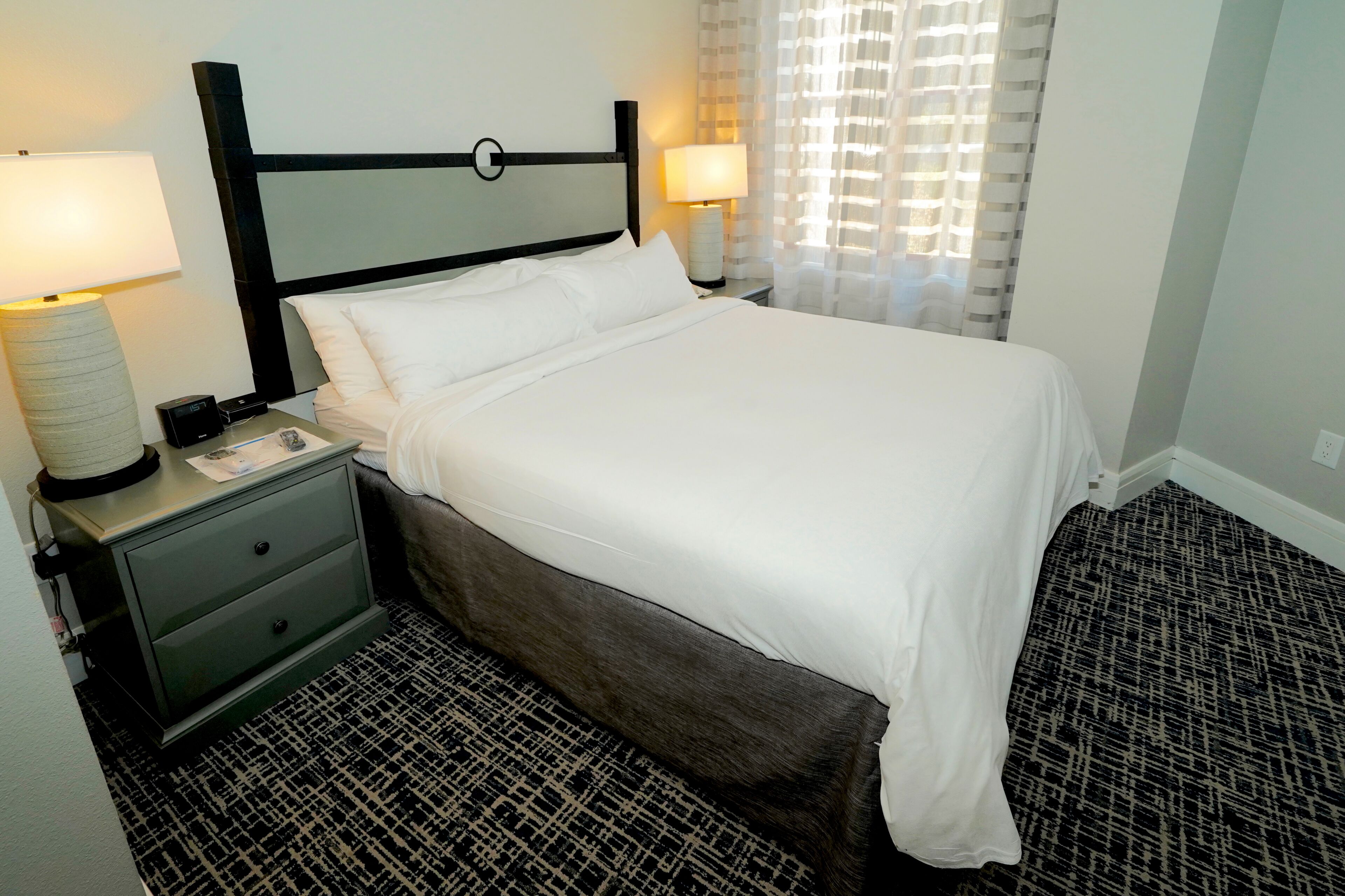 in-room safe, laptop workspace, blackout curtains, iron/ironing board