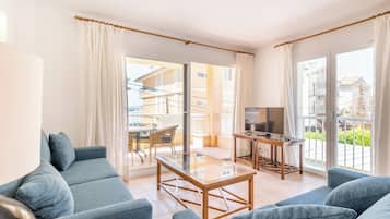 Een televisie en een dvd-speler