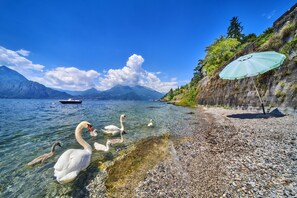 Beach nearby - Apartment "El Lavandee" with Lake Access, Lake & Mountain View, A/C, Wi-Fi (Varenna)