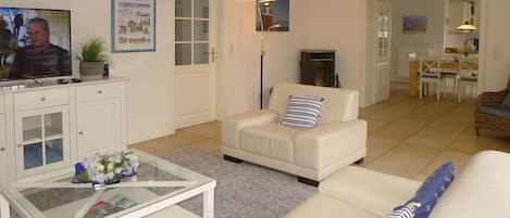 Fernseher, Kamin