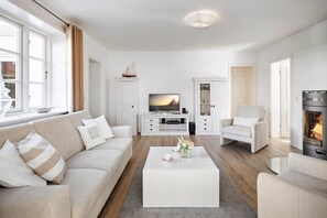 Fernseher, Kamin