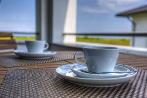 Blick von der Unterkunft