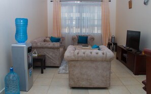 TV - 
Enjoy the comfort of a 3bedroom apartment,  just a drive away from the airport (NAIROBI)