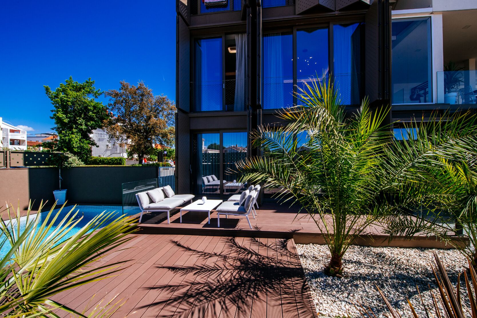 Premium Apartment, 1 Bedroom, Private Pool | Terrace/patio