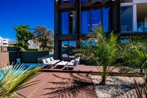 Apartamento Premium, 1 habitación, piscina privada | Terraza o patio