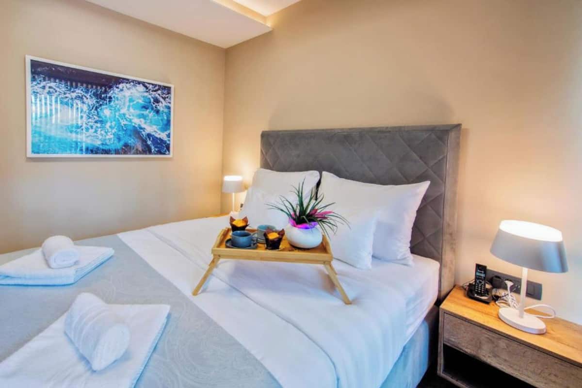 1 camera, biancheria da letto di alta qualità, materassi in memory foam