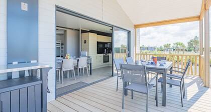 Chalet pour 6, résidence de vacances avec piscine
