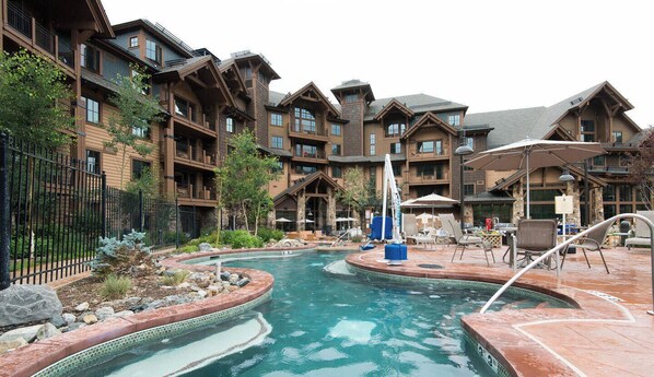Indoor pool, outdoor pool