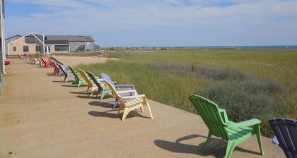 Oceanfront Suite overlooking Cape Cod Bay - step off your patio onto the beach!