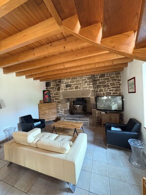 TV, fireplace, video games, offices