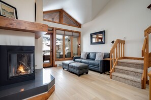 TV, fireplace, DVD player