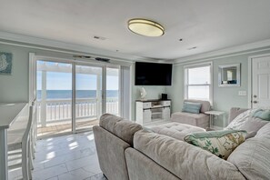 Smart TV, DVD player, books, video library