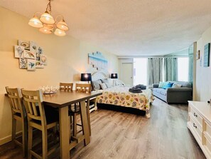 1 bedroom, iron/ironing board, WiFi, bed sheets - Peaceful Beach View Condo,Pool,B49 (Myrtle Beach)