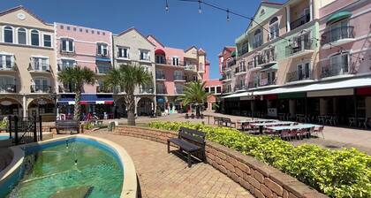 Relax and Revitalize: Retreat to European Village with Balcony, Close to Beaches