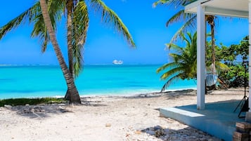 Accommodatie ligt op het strand