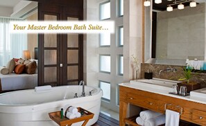 Bathtub, jetted bath - Christmas Week 2021 AAA Five Diamond Resort Two Bedroom Grande Luxxe Suite (Nuevo Vallarta)