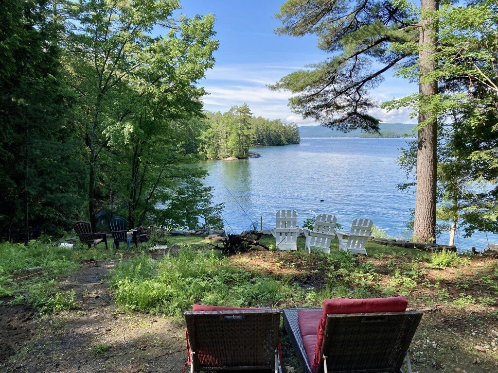 Looking south at lake