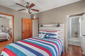 4 bedrooms, iron/ironing board, travel cot, WiFi