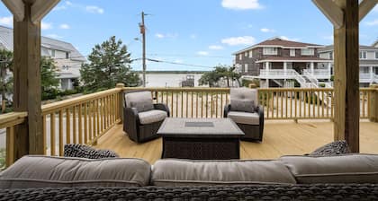 Wrightsville Beach house 4 Bdr on the South End with Sunset Views of the Channel