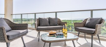 Sunlit Balcony & Coastal Charm by Sea N' Rent