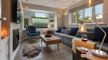 TV, fireplace, Netflix, streaming services