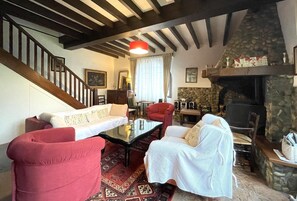 TV, fireplace, DVD player