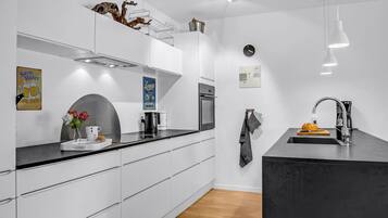 Fridge, stovetop, dishwasher