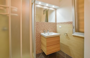 Shower, hair dryer