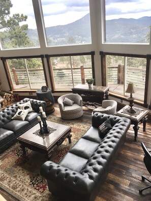 Smart TV, fireplace, table football, offices - 6 bedroom Mountain Retreat  37 acres, close to HWY 285, borders National Forest (Bailey)