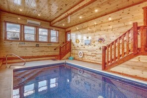 Indoor pool, a heated pool