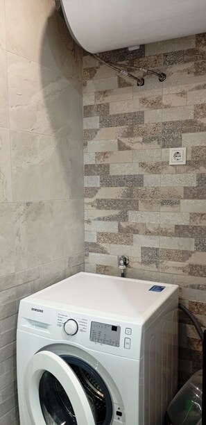 Apartment, 3 Bedrooms, Balcony, City View | Bathroom | Free toiletries, hair dryer, towels - SEA Holisays -4 Rooms Apartment, Burgas, Bulgaria (Burgas)