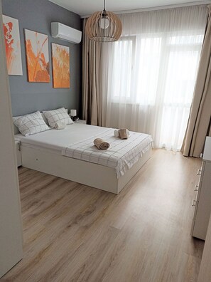 Apartment, 3 Bedrooms, Balcony, City View | 4 bedrooms, iron/ironing board, bed sheets - SEA Holisays -4 Rooms Apartment, Burgas, Bulgaria (Burgas)