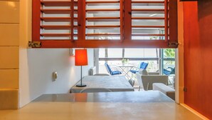 Apartment, 2 Schlafzimmer, Meerblick | Innenbereich