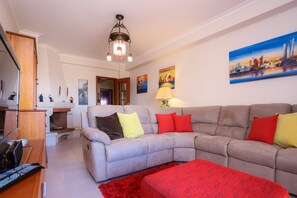 TV, fireplace - Brasil Avenue by Rent4All (Buarcos)
