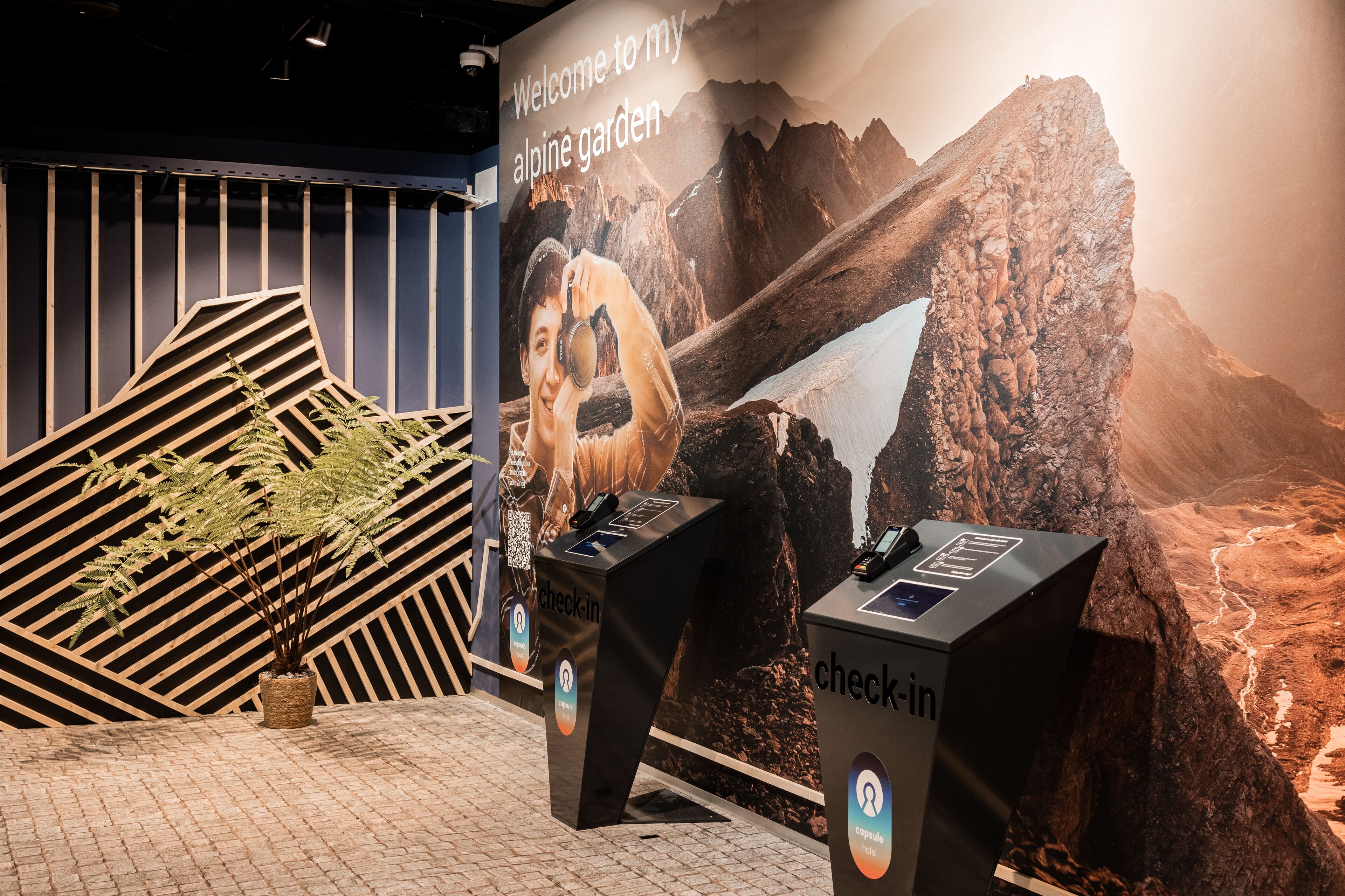 check-in/check-out kiosk