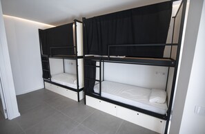 Premium bedding, blackout curtains, free WiFi, bed sheets