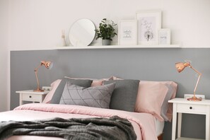 2 sovrum, värdeförvaringsskåp på rummet och strykjärn/strykbräda