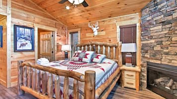 Cabin, Multiple Beds, Hot Tub | 4 bedrooms, individually decorated, individually furnished, desk