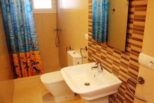 "Marianna"@MARISOL: 310m to the beach, private pool, A/C, WiFi, dog beach.