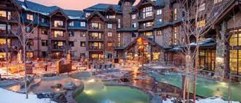 Indoor pool, outdoor pool